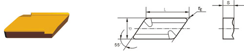 Indexable Inserta Tipo?K KNUX-R11