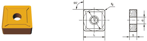 Indexable Inserta Tipo?S SNMG-ZF3