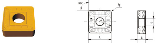 Indexable Inserta Tipo?S SNMG-ZM24