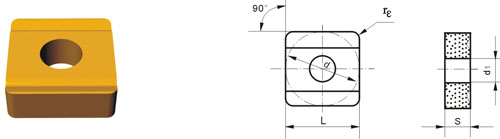 Indexable Inserta Tipo?S SNMM-H