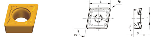Indexable Inserta Type?C CCMT-HKM