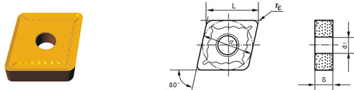 Indexable Inserta Type?C CNMG-ZM