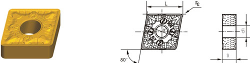 Indexable Inserta Type?C CNMG-ZMM