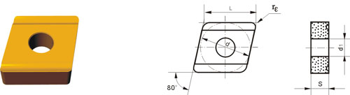 Indexable Inserta Type?C CNMM-H