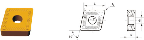Indexable Inserta Type?C CNMM-ZR51