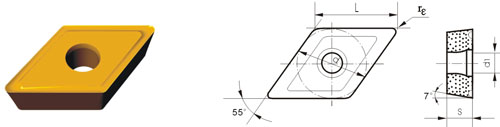 Indexable Inserta Type?D DCMT