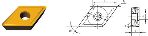 Indexable Inserta Type?D DCMT-V