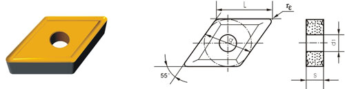 Indexable Inserta Type?D DNMG-V