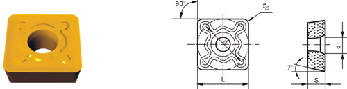 Indexable Inserta Type?S-SCGH-ZR54