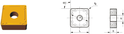 Indexable Inserta Type?S SNMG-ZF1