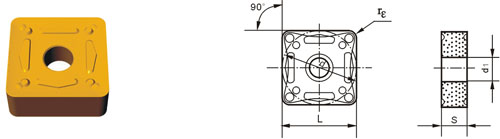 Indexable Inserta Type?S SNMG-ZG