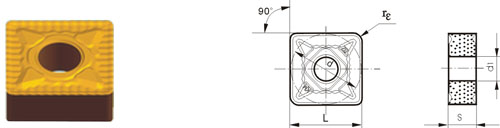 Indexable Inserta Type?S SNMG-ZKM