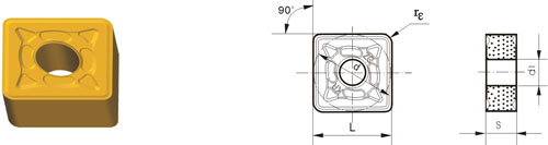 Indexable Inserta Type?S SNMG-ZKR
