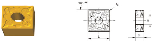 Indexable Inserta Type?S SNMG-ZMF