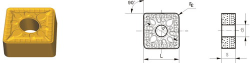 Indexable Inserta Type?S SNMG-ZPM