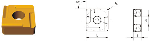 Indexable Inserta Type?S SNMM-A
