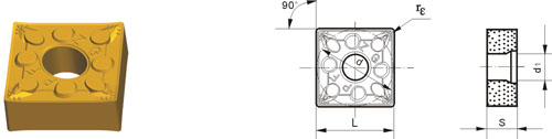 Indexable Inserta Type?S SNMT-ZPF