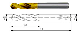Carbure de Tungstène Perceuses-Type A15