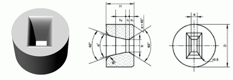 Carbure de tungstène Dies