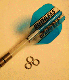 eixos dardo de nylon com punhos de anel de v?o